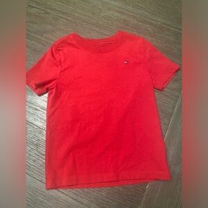 Tommy Hilfiger Boys XS (4-5) Red Short Sleeve Shirt